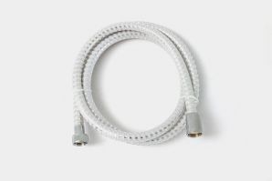 淋浴花灑軟管白底透明防纏繞PVC銀圈管廠(chǎng)家直銷(xiāo)